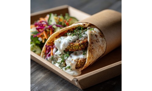 Kafta with Pickles and Tarator